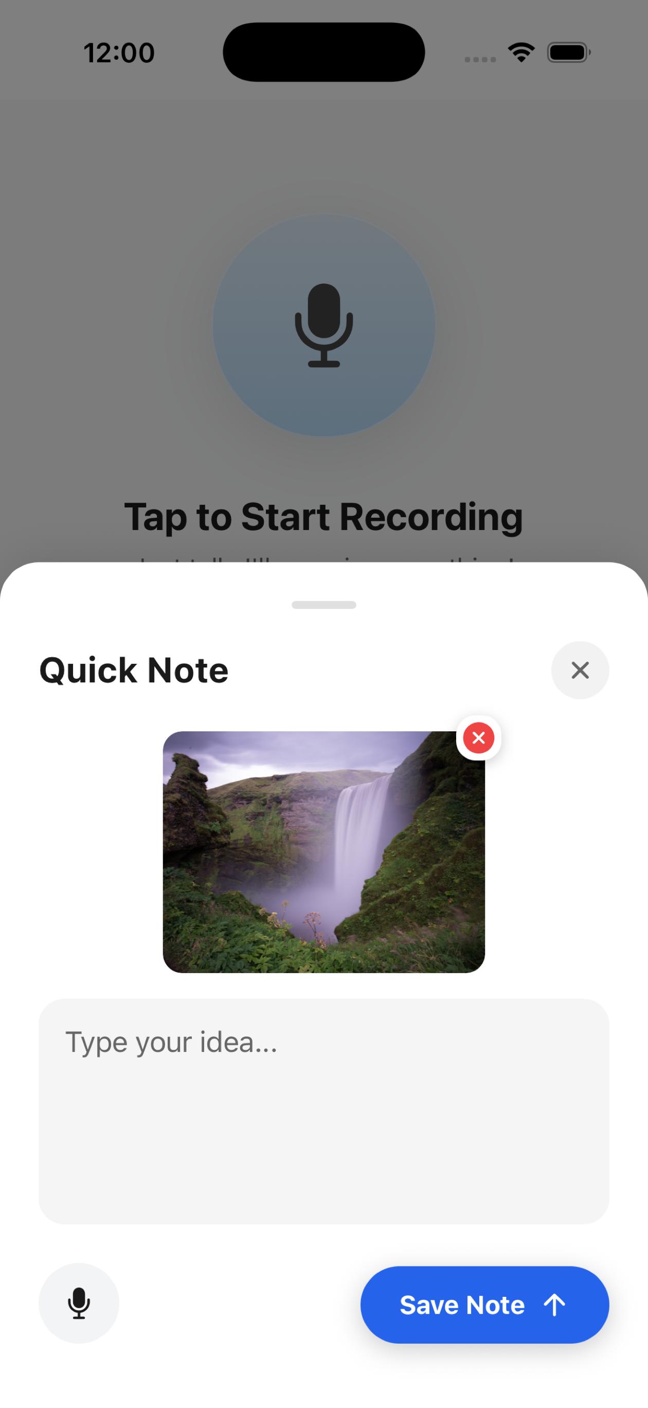 Snap Photo Feature